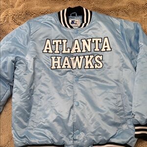 Atlanta Hawks Light Blue Starter Jacket